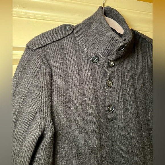 Vintage Military Commando Ribbed Merino Wool Sweater Jumper, size medium Utility - Picture 11 of 14